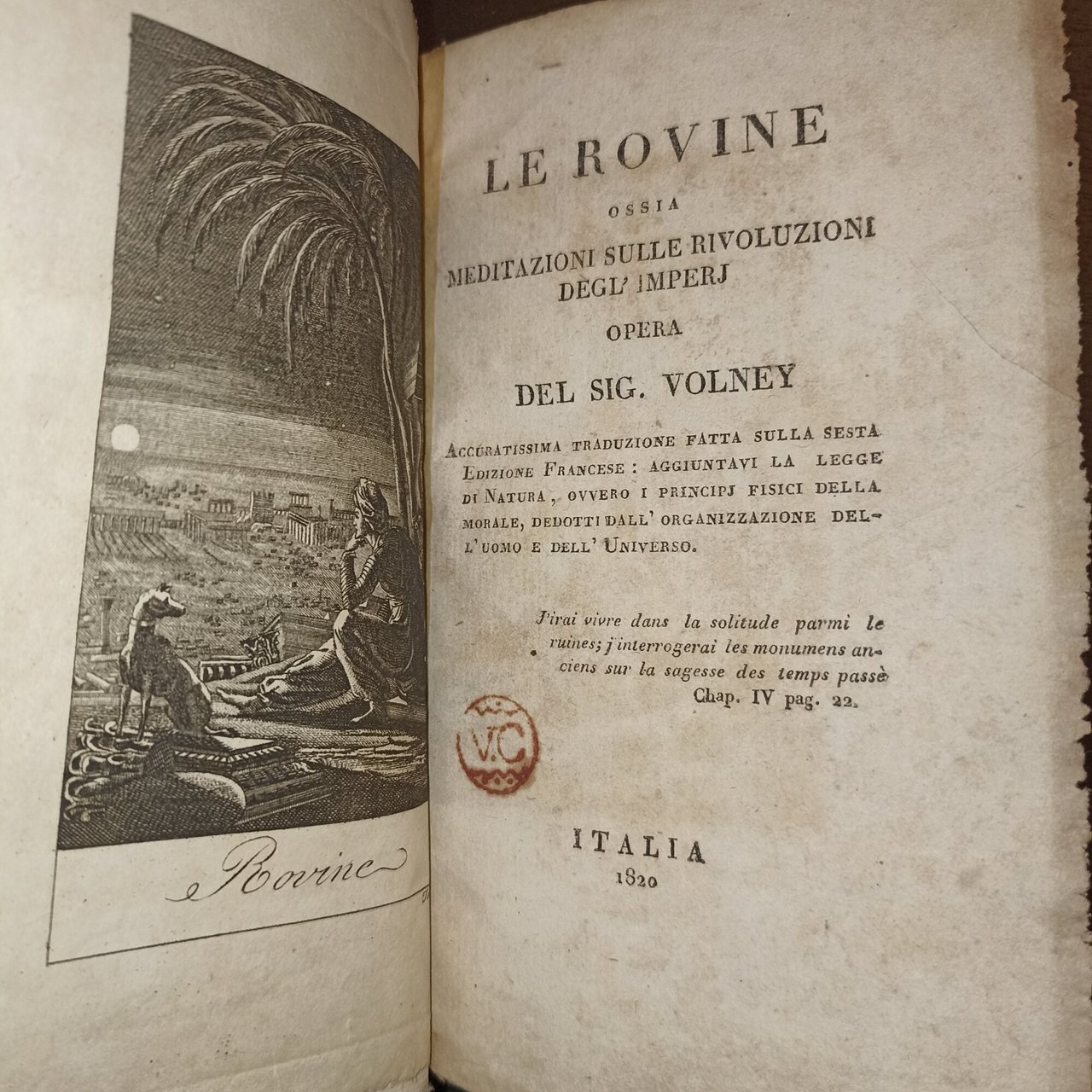 Le rovine ossia meditazioni sulle rivoluzioni dell'imperj
