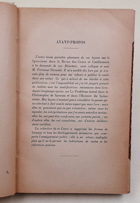 Le spinozisme-cours professe' a la Sorbonne en 1912-1913 | Immagine Gallery 3