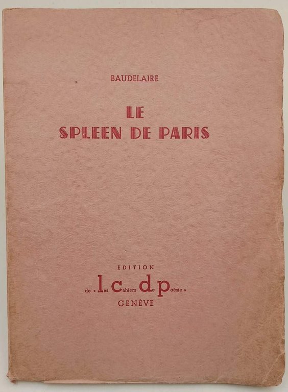 LE SPLEEN DE PARIS(1937)