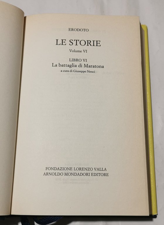 Le storie - Libro VI : La battaglia di Maratona
