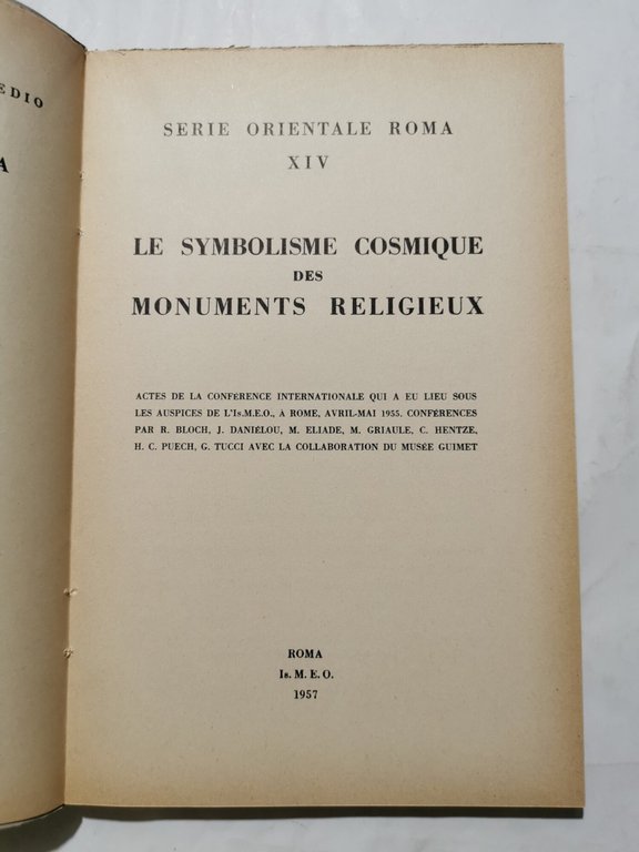 Le symbolisme cosmique des monuments religieux - Actes de la …