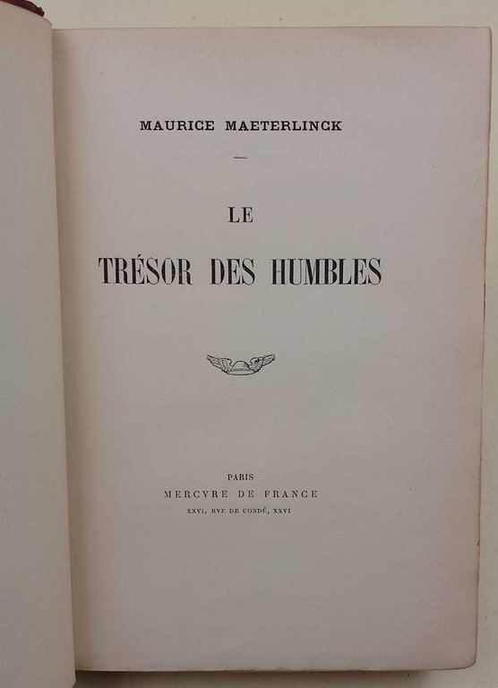 LE TRESOR DES HUMBLES( ANNI '30)