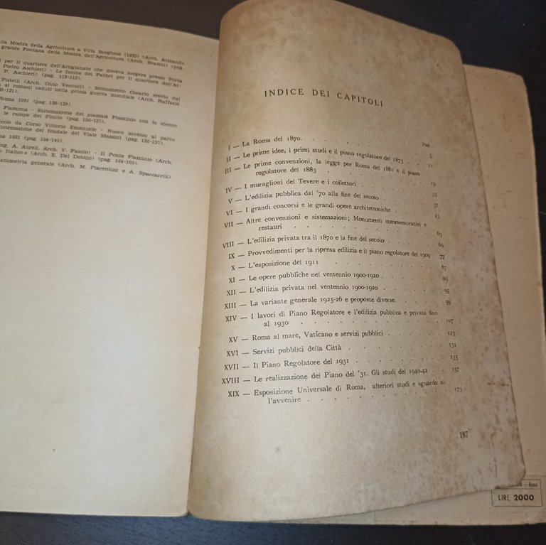 Le vicende edilizie di Roma dal 1870 ad oggi
