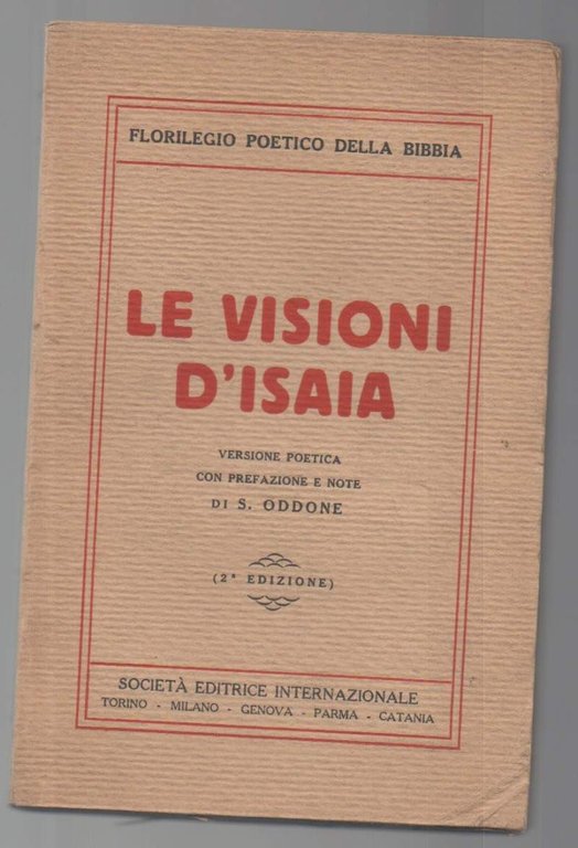 LE VISIONI D'ISAIA