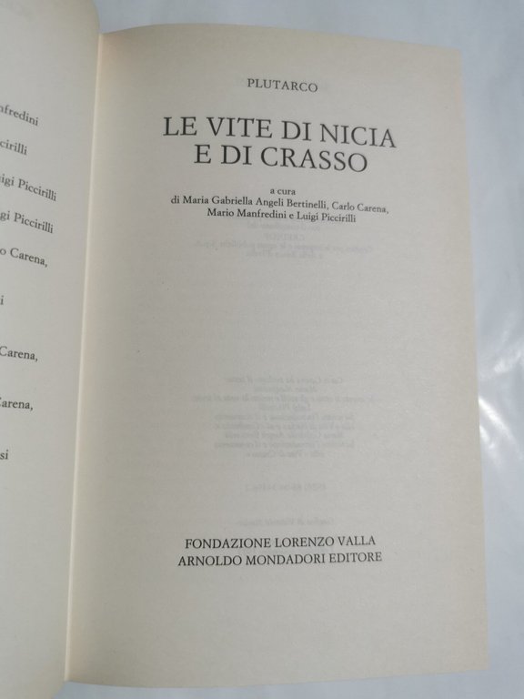 Le vite di Nicia e di Crasso