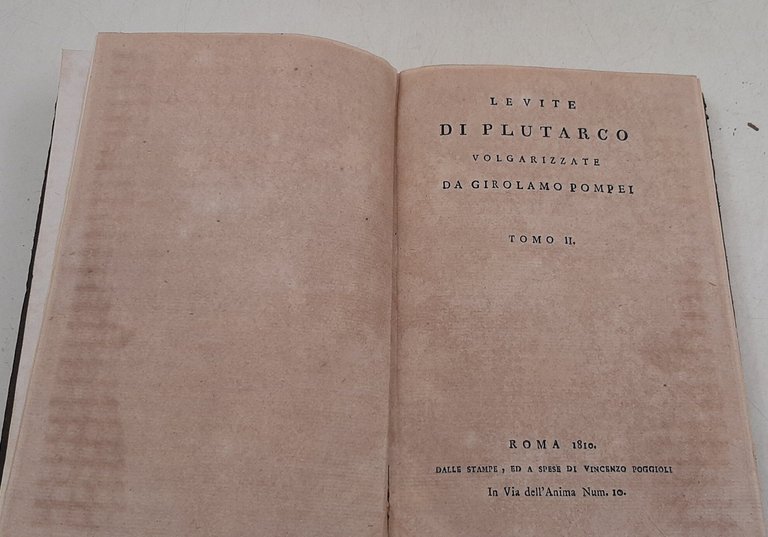 Le vite di Plutarco volgarizzate da Girolamo Pompei- tomi II, … | Immagine Gallery 2