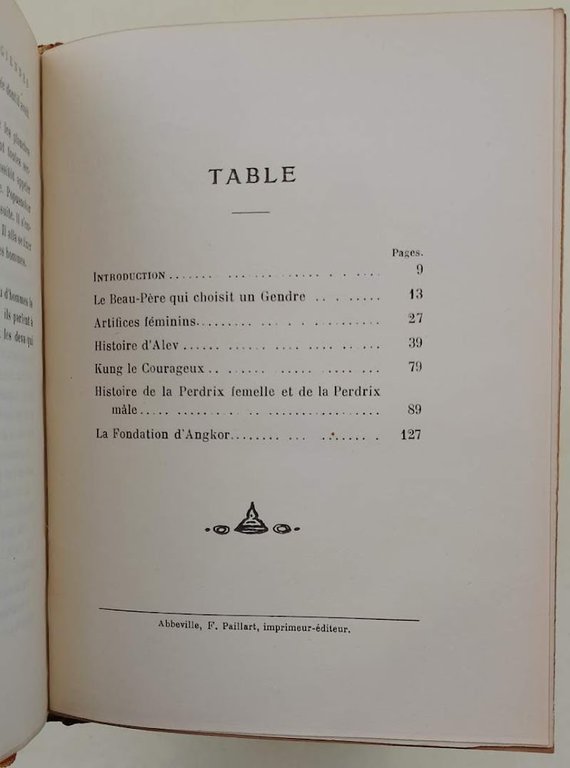 LEGENDES CAMBODGIENNNES QUE M'A CONTEES LE GOUVERNATEUR KHIEU(1922)