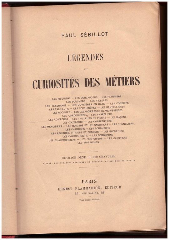 LEGENDES ET CURIOSITES DES METIERS | Immagine Gallery 6