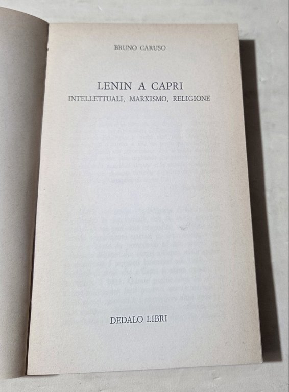 Lenin a Capri - Intellettuali, marxismo, religione
