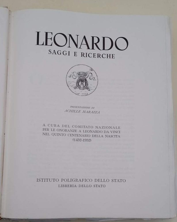 LEONARDO SAGGI E RICERCHE(1954)