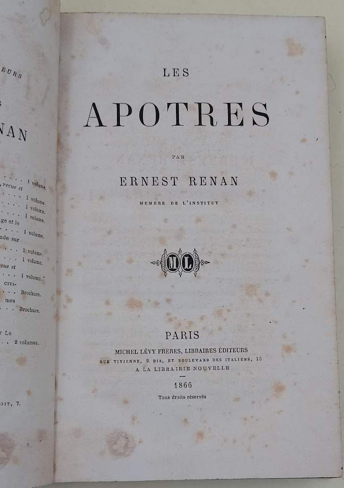 LES APOTRES( 1866)