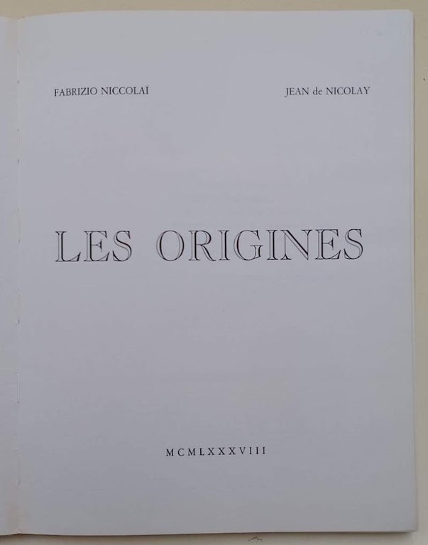 LES ORIGINES(1988)