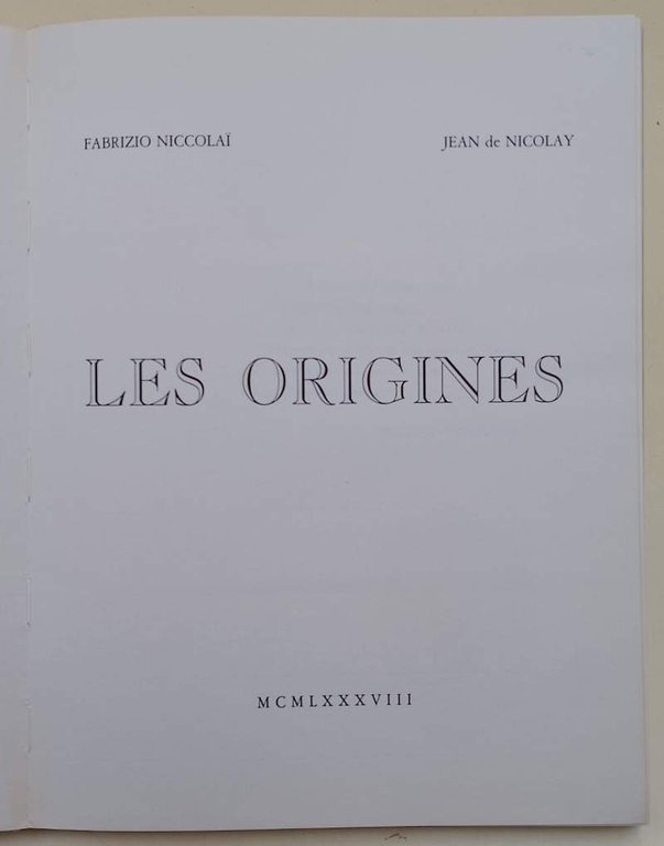 LES ORIGINES(1988)