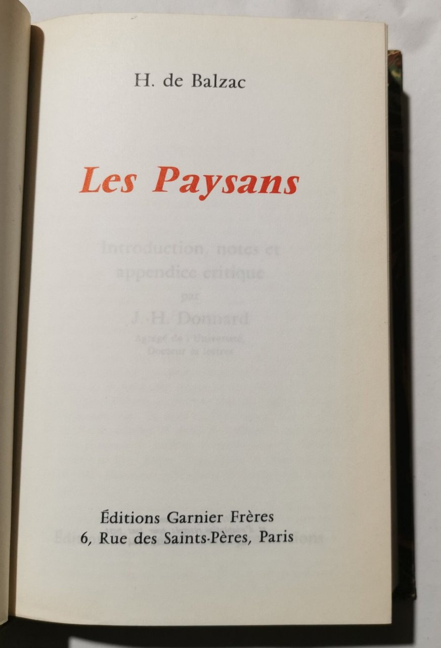 Les Paysans