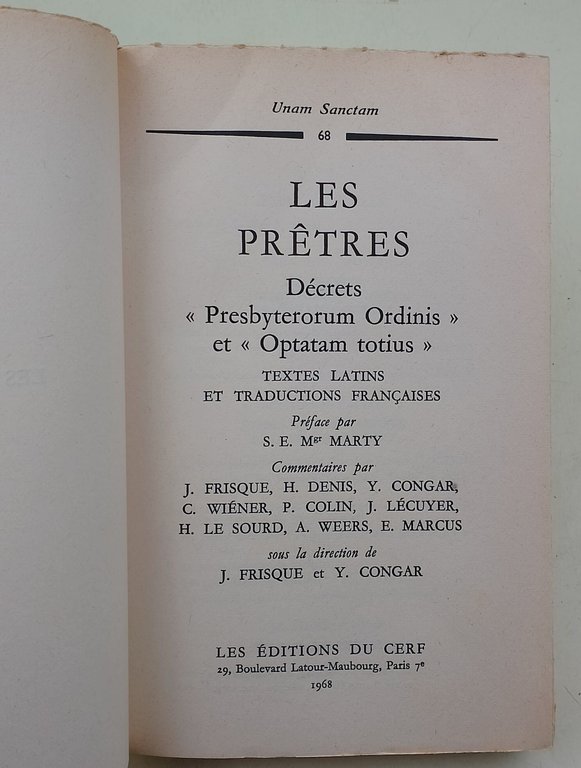 Les pretres- formation ministere et vie