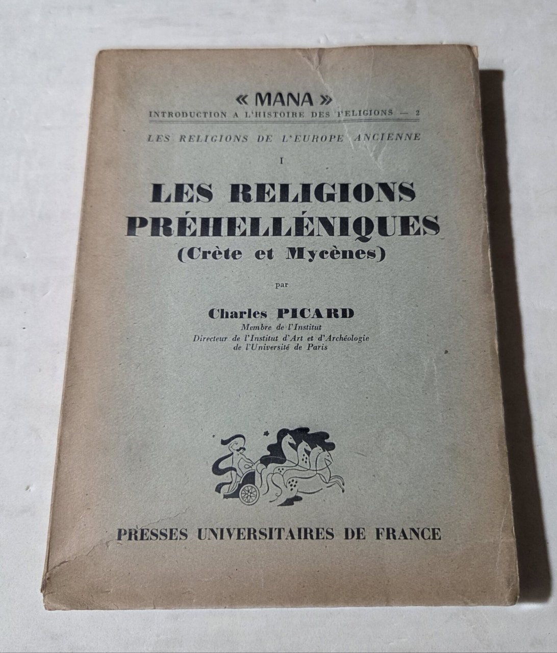 Les Religions Prehelleniques ( Crete et Mycenes )