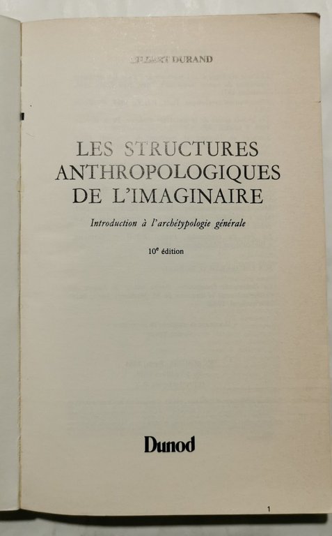 Les structures anthropologiques de l'imaginaire