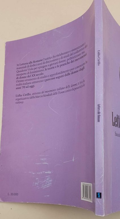 LETTERA ALLE ROMANE-SUSSIDIARIO PER UNA SCUOLA DELL'OBBLIGO DI FEMMINISMO(2001)