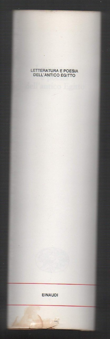 LETTERATURA E POESIA DELL'ANTICO EGITTO (1969)