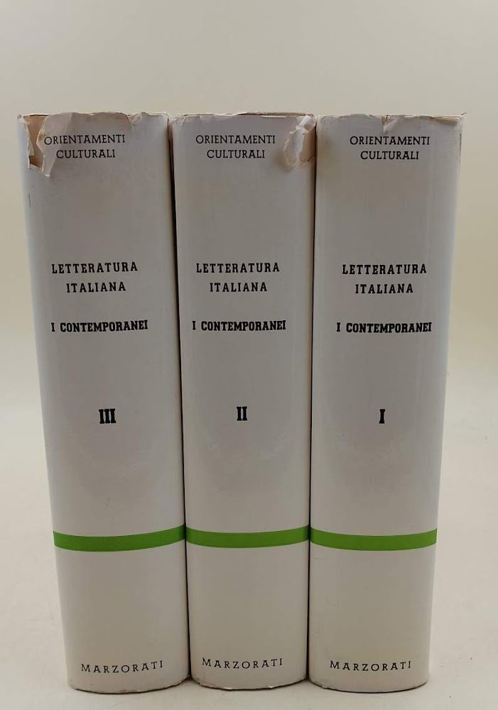LETTERATURA ITALIANA- I CONTEMPORANEI-VOLL. I,II,III (1973)