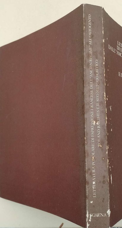 LETTERATURA POPOLARE DI ESPRESSIONE FRANCESE ALL'ANCIEN REGIME ALL'OTTOCENTO-ROLAND BARTHES E …