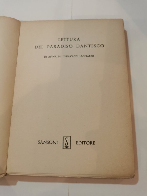 Lettura del Paradiso dantesco