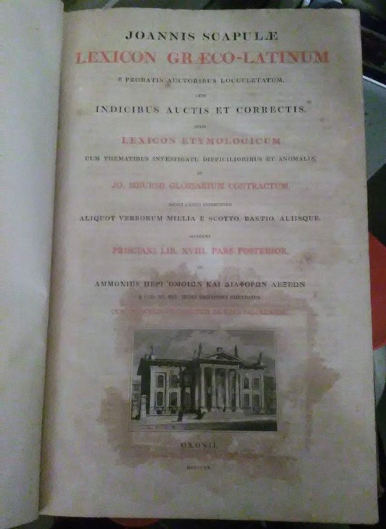 LEXICON GRAECO-LATINUM e probatis auctoribus locupletatum, cum indicibus auctis et … | Immagine Gallery 5