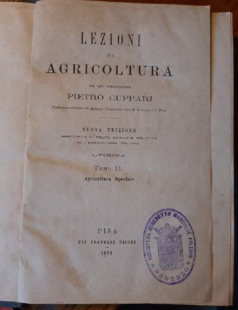 LEZIONI DI AGRICOLTURA- tomo II-1869)