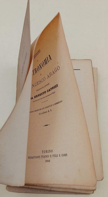 LEZIONI DI ASTRONOMIA DI FRANCESCO ARAGO(1860)