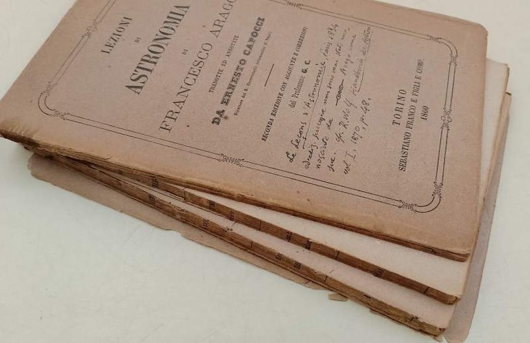 LEZIONI DI ASTRONOMIA DI FRANCESCO ARAGO(1860)