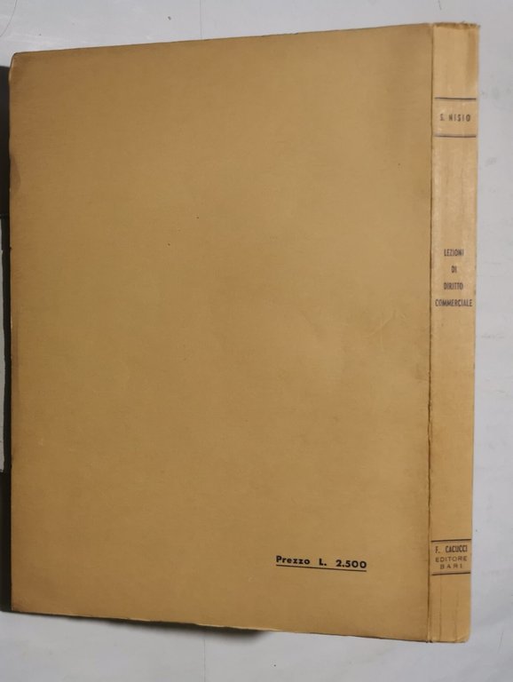 Lezioni di Diritto Commerciale . Appunti per uso degli studenti …