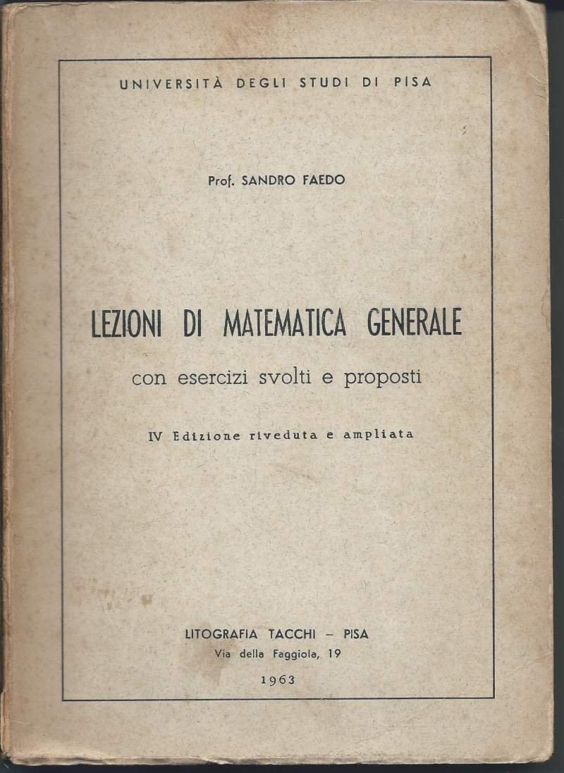 LEZIONI DI MATEMATICA GENERALE - Con esercizi svolti e proposti …
