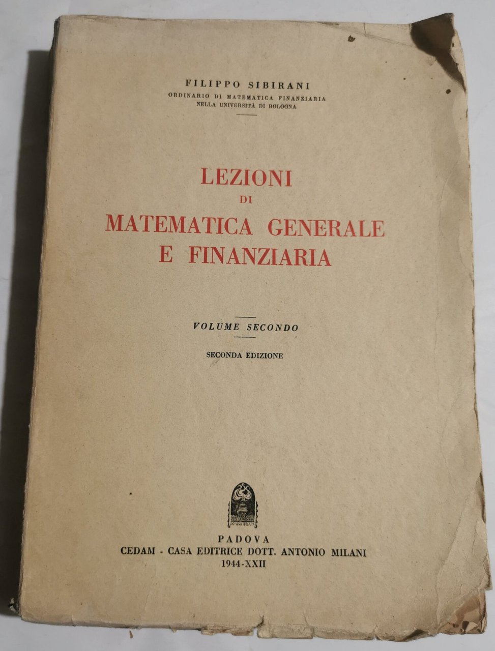 Lezioni di matematica generale e finanziaria -Vol II