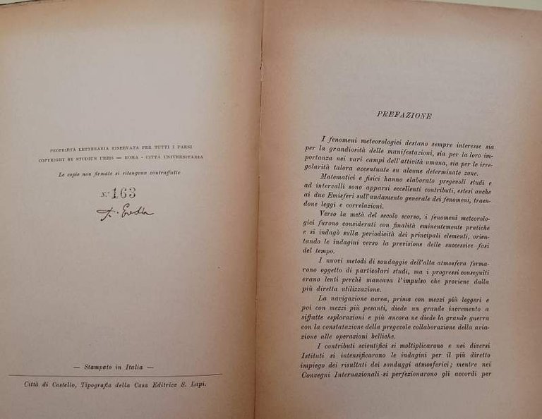 LEZIONI DI METEOROLOGIA E DI AEROLOGIA(1941)