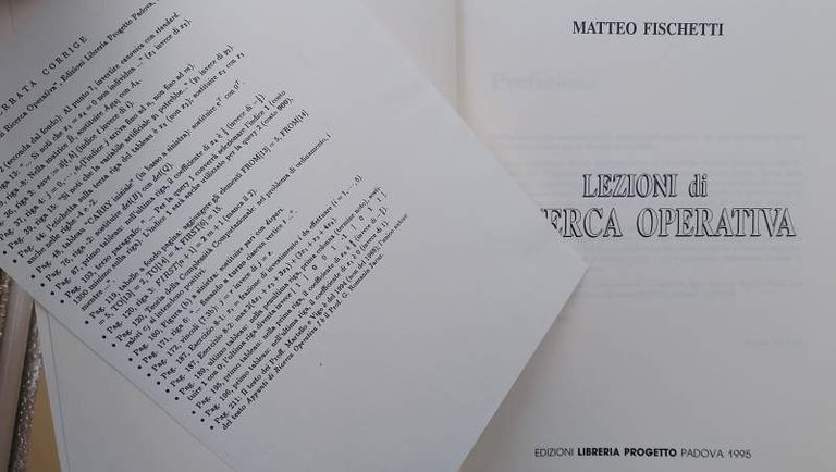 LEZIONI DI RICERCA OPERATIVA (1995)