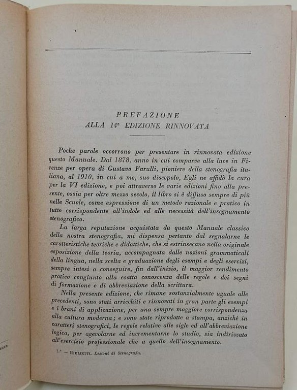LEZIONI DI STENOGRAFIA PER GLI ALLIEVI DELLE SCUOLE MEDIE(1939)