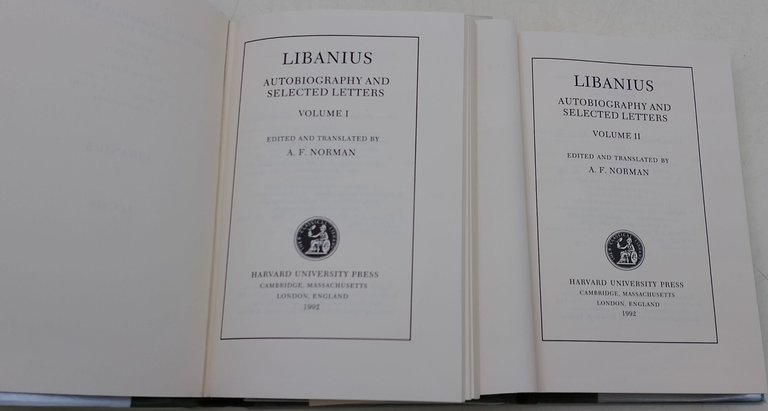 Libanius autobiography and selected letters- 2 voll.