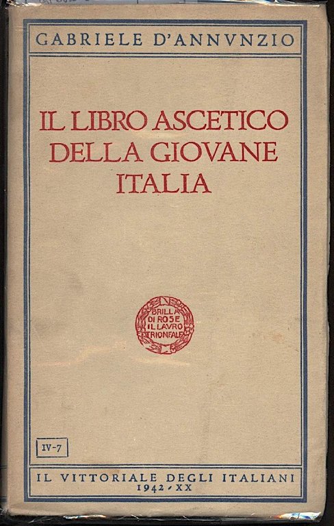 LIBRO ASCETICO DELLA GIOVANE ITALIA