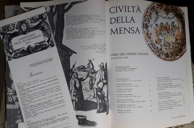 LIBRO DEI GIORNI ITALIANI-Anno XVI-1967-Civiltà della mensa(1967)