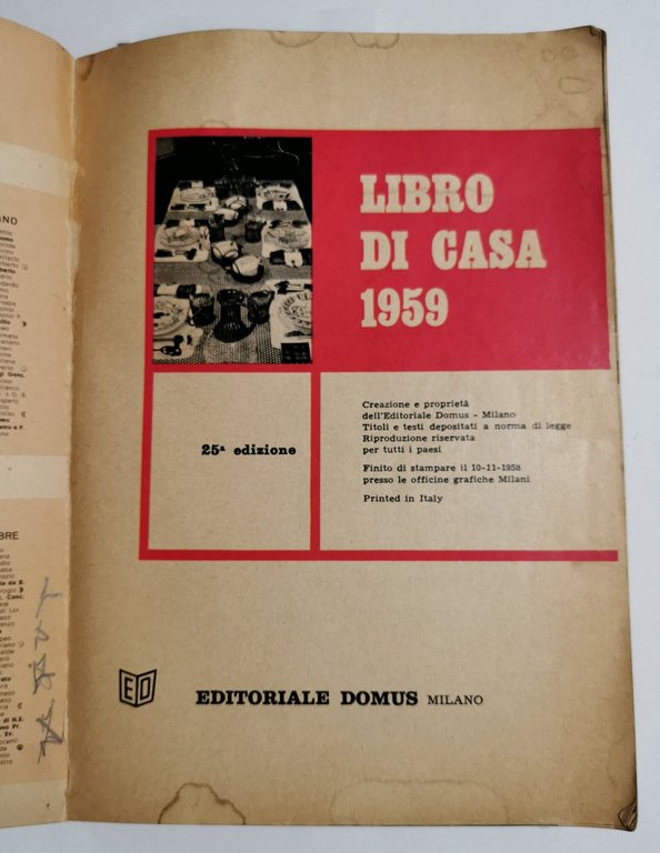 Libro di casa 1959 | Immagine Gallery 2