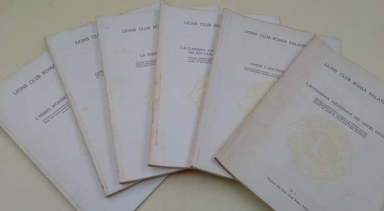 LIONS CLUB ROMA PALATINUM- NUMERI 2, 5, 7, 8, 9, …
