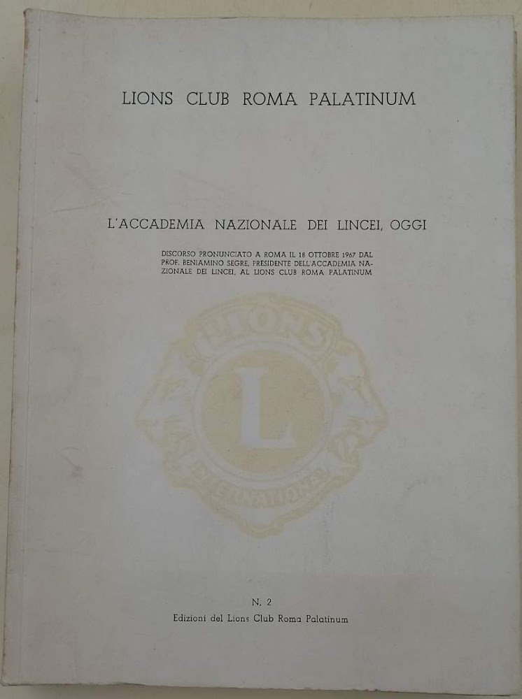 LIONS CLUB ROMA PALATINUM- NUMERI 2, 5, 7, 8, 9, …