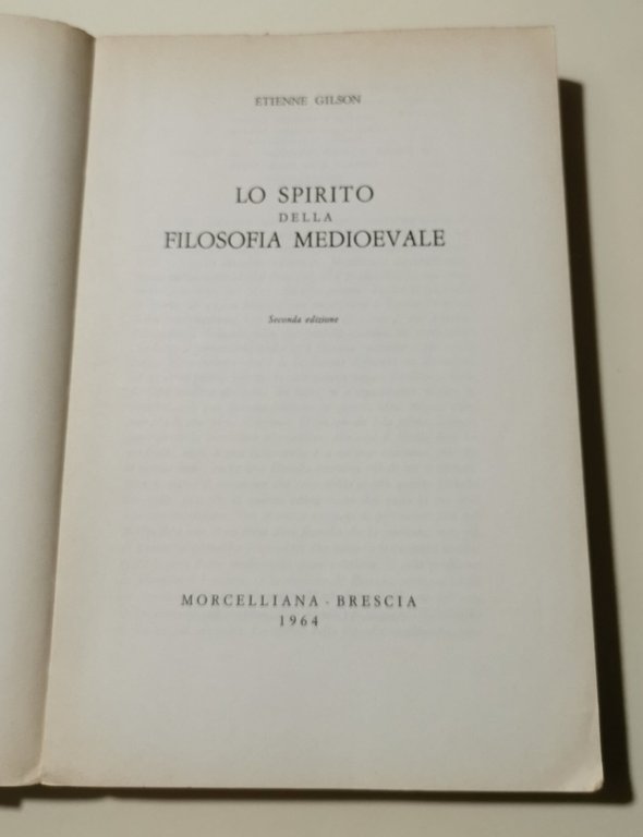 Lo spirito della filosofia medioevale