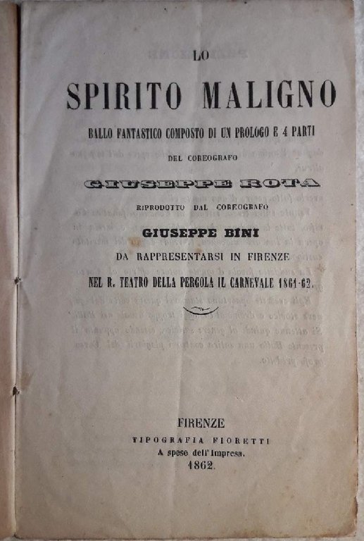 LO SPIRITO MALIGNO(1862)