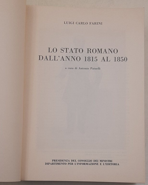 Lo Stato Romano dall'anno 1815 al 1850 | Immagine Gallery 2