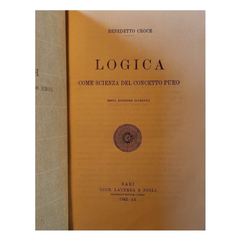 LOGICA COME SCIENZA DEL CONCETTO PURO( 1942)