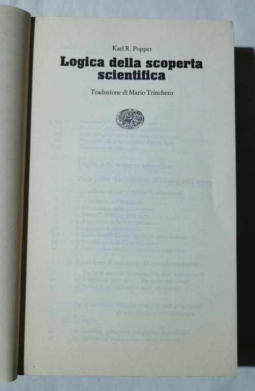 Logica della scoperta scientica - Il carattere autocorrettivo della scienza