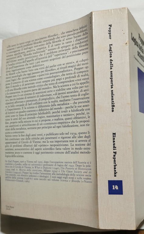 Logica della scoperta scientica - Il carattere autocorrettivo della scienza