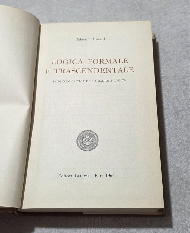 Logica formale e trascendentale | Immagine Gallery 2