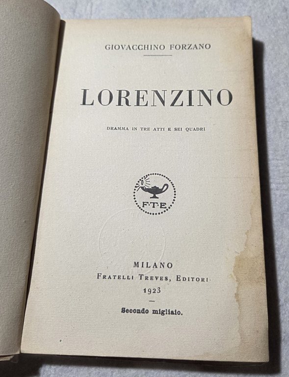 Lorenzino- Dramma in tre atti e sei quadri | Immagine Gallery 2